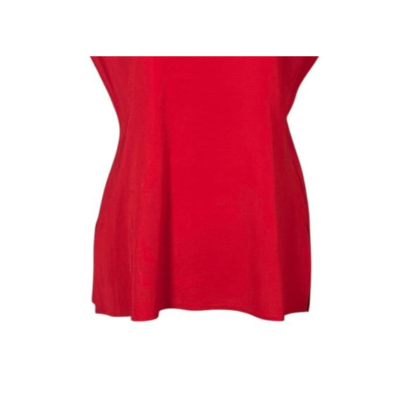 Misook Knit Tank Top Shell Size Medium Red Sleeveless Wrinkle Resistant Preppy - Picture 4 of 8